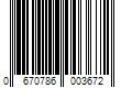 Barcode Image for UPC code 0670786003672. Product Name: EasyCare Inc. Easyshoe Compete Horseshoes without Wear Plate, Size 2, 2 ct.