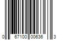 Barcode Image for UPC code 067100006363