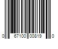 Barcode Image for UPC code 067100008190. Product Name: 