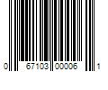 Barcode Image for UPC code 067103000061