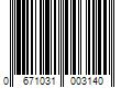 Barcode Image for UPC code 0671031003140