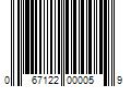 Barcode Image for UPC code 067122000059