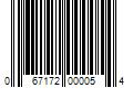 Barcode Image for UPC code 067172000054