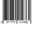 Barcode Image for UPC code 0671770010362