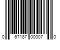 Barcode Image for UPC code 067187000070