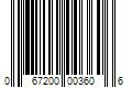 Barcode Image for UPC code 067200003606