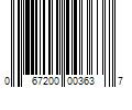 Barcode Image for UPC code 067200003637