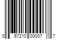 Barcode Image for UPC code 067210000077