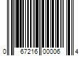 Barcode Image for UPC code 067216000064