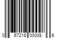 Barcode Image for UPC code 067218000086