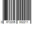 Barcode Image for UPC code 0672205002211