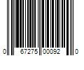 Barcode Image for UPC code 067275000920