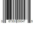 Barcode Image for UPC code 067300000475