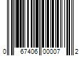 Barcode Image for UPC code 067406000072