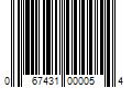 Barcode Image for UPC code 067431000054