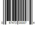 Barcode Image for UPC code 067473000074