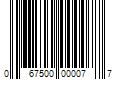 Barcode Image for UPC code 067500000077