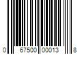 Barcode Image for UPC code 067500000138