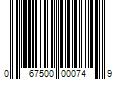 Barcode Image for UPC code 067500000749