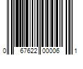 Barcode Image for UPC code 067622000061