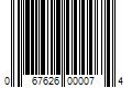 Barcode Image for UPC code 067626000074