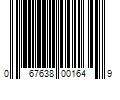 Barcode Image for UPC code 067638001649