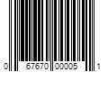 Barcode Image for UPC code 067670000051