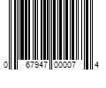 Barcode Image for UPC code 067947000074