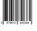 Barcode Image for UPC code 0679610840384