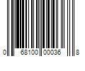 Barcode Image for UPC code 068100000368