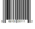 Barcode Image for UPC code 068100001112