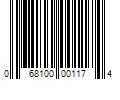 Barcode Image for UPC code 068100001174