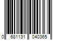 Barcode Image for UPC code 0681131040365