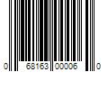 Barcode Image for UPC code 068163000060