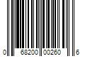 Barcode Image for UPC code 068200002606