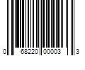 Barcode Image for UPC code 068220000033