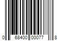 Barcode Image for UPC code 068400000778