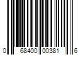 Barcode Image for UPC code 068400003816