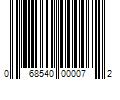 Barcode Image for UPC code 068540000072