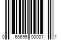 Barcode Image for UPC code 068695000071