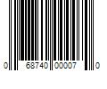 Barcode Image for UPC code 068740000070