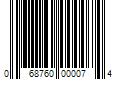 Barcode Image for UPC code 068760000074