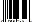 Barcode Image for UPC code 068981043102