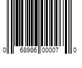 Barcode Image for UPC code 068986000070