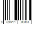 Barcode Image for UPC code 0690251000081