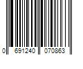 Barcode Image for UPC code 0691240070863