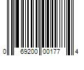 Barcode Image for UPC code 069200001774