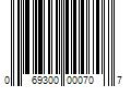 Barcode Image for UPC code 069300000707