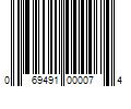 Barcode Image for UPC code 069491000074