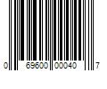 Barcode Image for UPC code 069600000407